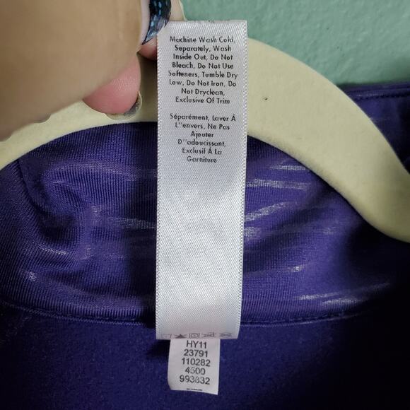 Lucy Full Zip Striped Purple Activewear Jacket M - Picture 6 of 7